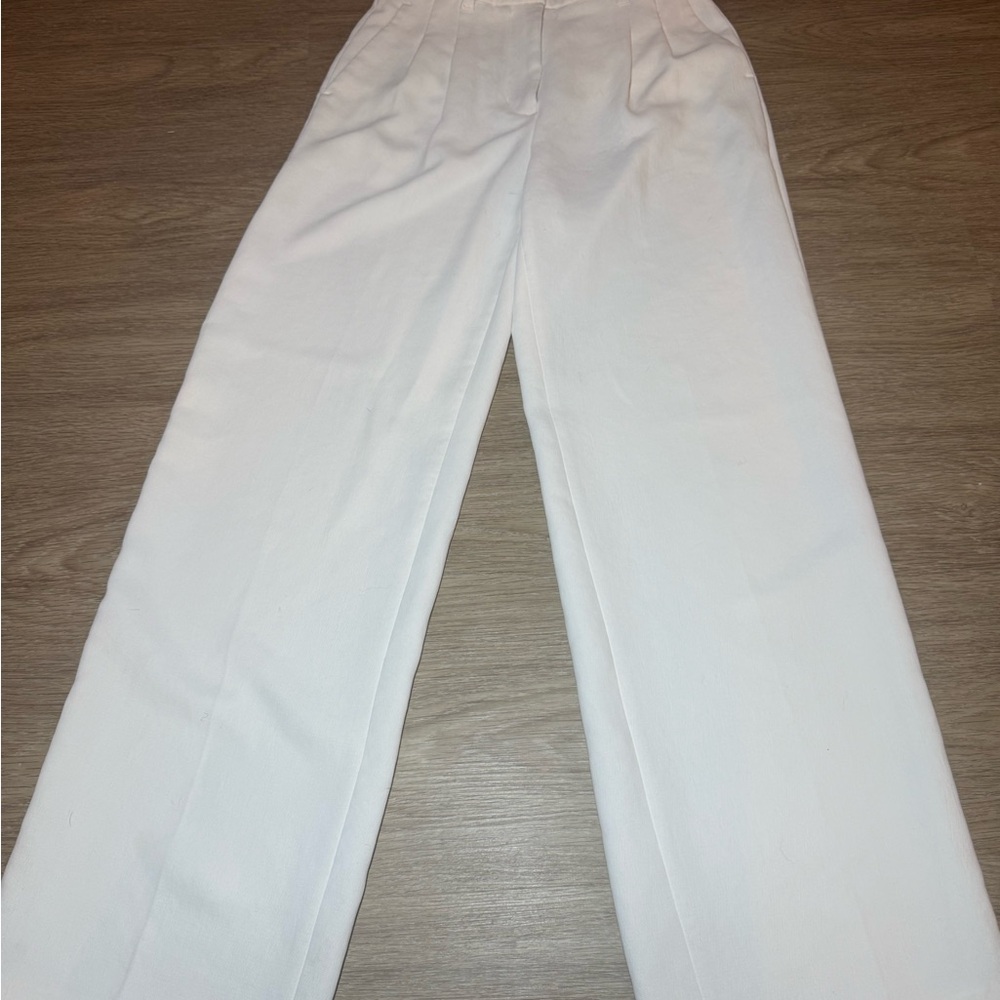 Aritzia Wilfred Crisp White Trousers pants size 0